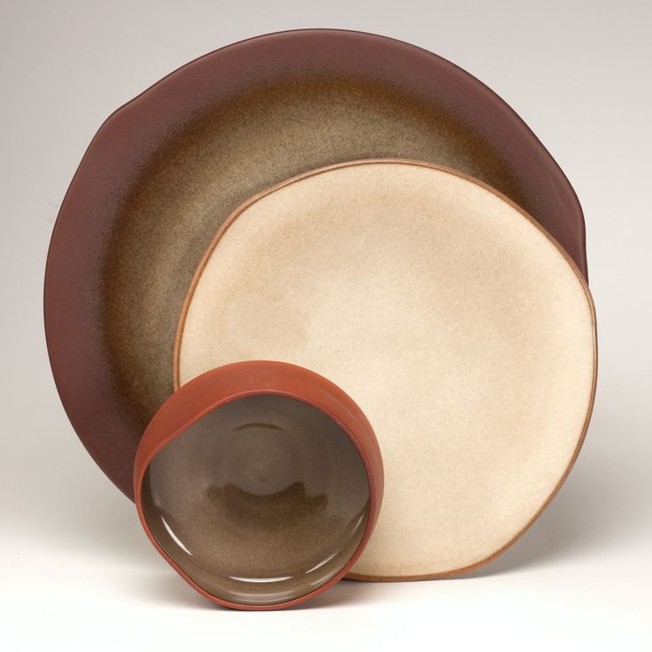 dinner set in river stone