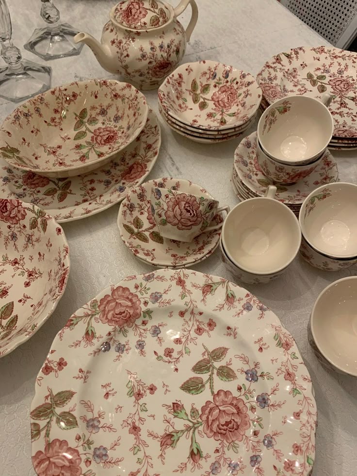 Rose Chintz Johnson Bros Open Stock Assorted Pieces Vintage China Etsy